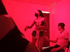 two sluts dance sensual for virgin birthday boy