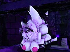 Oh wow, hard sex with my furry girlfriend in Roblox, bent over for doggystyle!