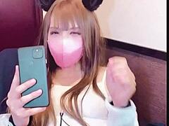 Crossdressing ladyboy makes prank call then masturbates in anal scene.