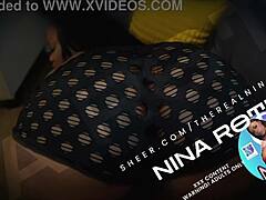 Nina rotti riding that huge 11inch dildo!