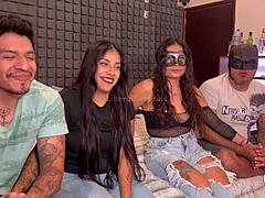 Swinging couples exchange partners in casting interview