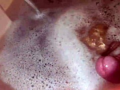 Amateur Stepmother Invites Stepson Home And Watches Him Jerk Off In Bathtub Showing Big Cock