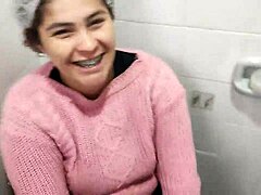 Bricklayer Convinces Boss's Wife For Intense Blowjob In Bathroom!
