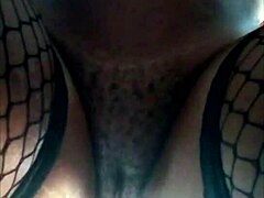 Athletic brunette enjoys passionate black sex in nice view