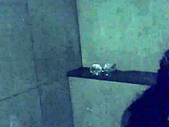 Asian slut wife masturbates with dildo and vibrator in gym shower