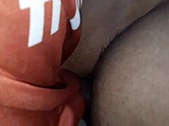 Beautiful black couple engages in intense anal fucking with pov blowjob and ass fingering.