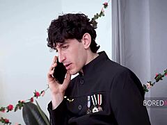 hey man, this decorated military guy gets way too close with his naked stepmom during yoga phone sex