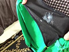 Big Ass Cheating Wife Brings Home Huge Cum Load In Panties After Creampie Accident