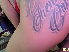 Cute Tattooed Girl Pauses Game For Fun