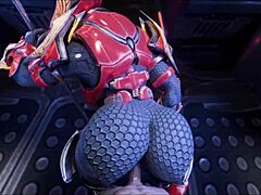 Why does female Sangheili crave dominating man with her monster cock?