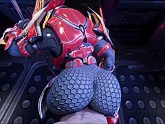 Why does female Sangheili crave dominating man with her monster cock?