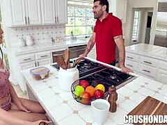 What Happens When A Curious Ukrainian Virgin Gets Caught In Her First Petite Threesome With Odessa And Ken