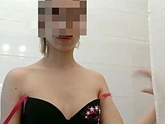 Who Wants to Play with My Small Tits in Bathroom Boldly