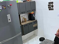 hey, i hired this latina maid and she showed up in tiny shorts to tease me, damn her ass looks tasty