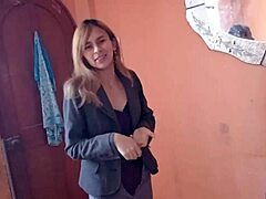 Peruvian latina prostitute offers wet pussy and small tits in homemade amateur hardcore oral sex with horny fucking to sell house