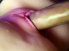 Creampie Pink Wet Squelching Pussy Close-Up
