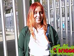 Young Redhead Amateur Natalyy Hot Tries Black Dude in Rough Doggystyle