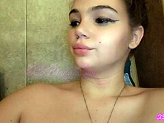 Whoa, watch this smoking fetish in the bath tub with a big tits Romanian teen getting kinky!