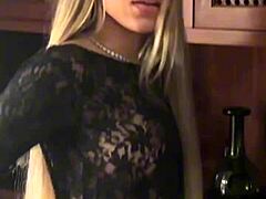 petite blonde latina shakes natural tits in pov with sloppy blowjob rimjob and cum in mouth