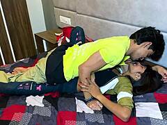 Female Friend Gets Invited Home for Group Study Turning into Amateur Bisexual Sex Session
