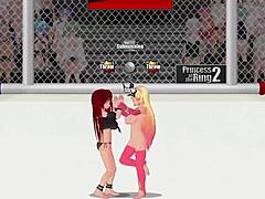 princess of the ring 2: paris vs ember in a fierce street catfight wrestling showdown 😼💥