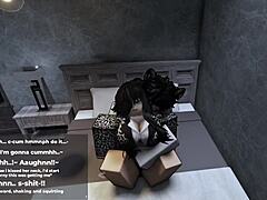 Roblox Office Girl Seduces Me for Intense Late-Night Ass Fucking