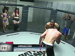 april rides that long hard cock pounding her asshole deep in anal until she cums hard!