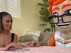 magic crystal balls, you think this brunette mystic christina can handle tongue buffing them?