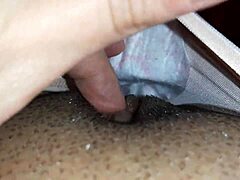 while my stepmom in a short skirt is decorating the christmas tree i am masturbating my pussy