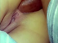 In a homemade scene, a skinny girl experiences intense anal penetration.