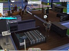 Sims 4 - revisiting the sims and having a milf and a goth milf live together and have sex with different people