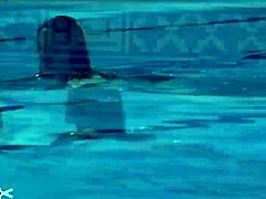 Celebrity girl finishes swimming lessons in high definition