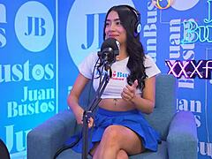 tiny colombian tease mayraoficial rides sybian to climax