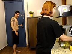 Quickie in the Kitchen Before the Party Turns into Pussy Licking and Tight Pussy Fucking with Orgasm!