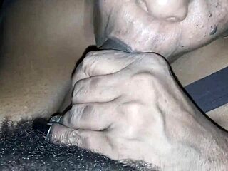 Granny's Teasing Ebony Suck Session