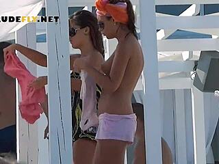 She Teases With Nudist Beach Snaps