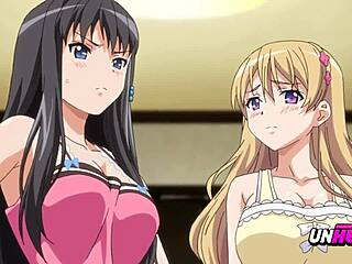 Surprise cumshot in teasing hentai scene