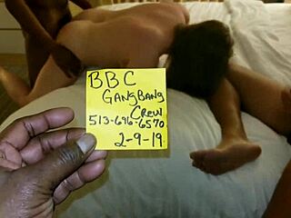 Big dick gangbang fucks slut wife