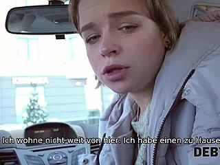 Debt4k Calibri Angel’s Fierce Car Blowjob