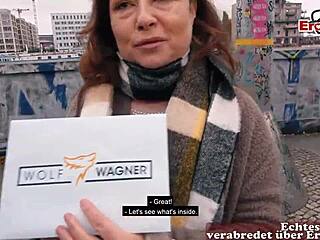 A German brunette’s striking street charm
