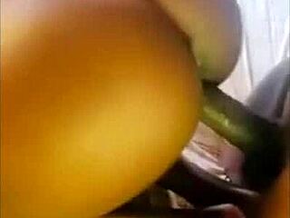 Massive Cock Pounds Big Ass Ebony Hard In Homemade Clash