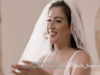 bride caught in her daring last fling with whitney
