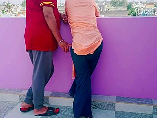 indian beauty's raw balcony passion