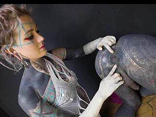 Goth Couple's Ass Fetish Passion