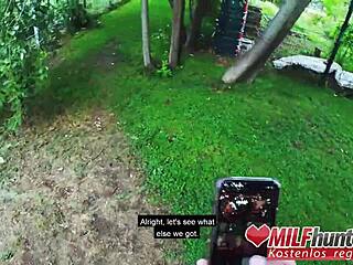 PUBLIC THRILL WITH TATTOOED GERMAN MILF HARLEEN OUTDOORS