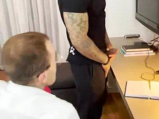 Tattooed Brazilian Stud Dominates Doctor in Raw Hospital Fuck