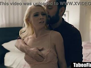 What’s behind stepfather watching stepdaughter’s rough fuck?