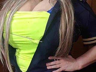 Susie's Relentless Stewardess Tease With Joi Countdown