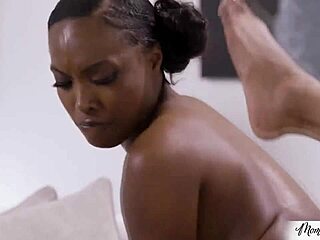 ebony stepmom devours stepdaughter’s wet pussy