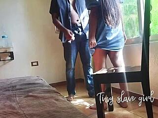 bold teen mexican fucked hard by stepdad